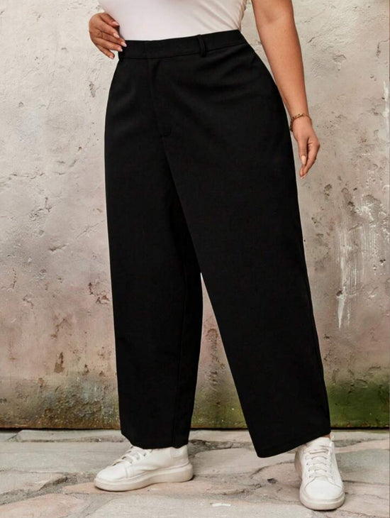 Pluswear Premium Straight Leg High Waisted Pants