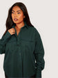 Pluswear Oversized Utility Shirt (Dark Green)