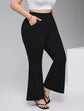 Pluswear Premium Flare Leg High Waisted Pants