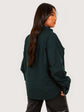 Pluswear Oversized Utility Shirt (Dark Green)