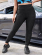 Plus Honeycomb Knit Scrunch Butt Sports Leggings T2501