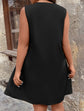 Plus Contrast Tape Tunic Dress D280