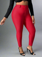 Plus High Waist Skinny jeans(Fiery Red) J10