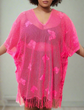 Plus Crochet Butterfly Cape Cover Up D4004