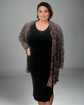 Plus Sleeveless Maxi Bodycon Dress With Pleated Shrug Set D4002