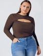SAVE Rs. 200 - Pluswear Premium Ribbed Cutout Neck Top - Buy 2 Offer