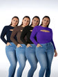 SAVE Rs. 200 - Pluswear Premium Ribbed Cutout Neck Top - Buy 2 Offer