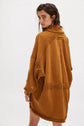 Plus Drawstring Waist Pocket Sweatshirt
