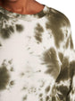 Plus Tie Dye Ruffle Hem Tee Dress D3312