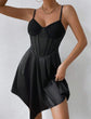 Plus Bustier Corset Asymmetrical Hem Top/Dress D3085