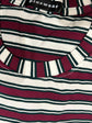 Pluswear Everyday Drop Shoulder A-Line Striped Cotton Tshirt (Maroon White)