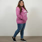 Pluswear Kaleshi Aurat Printed Oversized Pocket Fleece Hoodie (Onion)