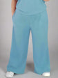 Pluswear Premium Pocket Wide Leg Pants (Baby Blue)