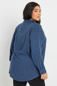 Plus Indigo Blue Pocket Shirt