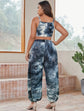 Plus Tie Dye Crop Cami Top & Sweatpants D433