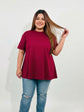 2-Pack Pluswear Everyday Drop Shoulder A-Line Cotton Tshirt (Black & Red)