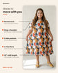 Pluswear Everyday Drop Shoulder Abstract Print Pocket A-Line Tshirt Dress