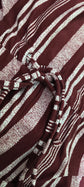 Plus Striped Knot Waist Jogger Fit Pocket Jumpsuit D3328