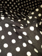 Plus Polka Dot Print A Line Flounce Sleeve Dress D3262