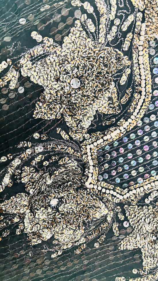 Plus Sequin Embellished Butterfly Cape Top D4000