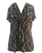 Plus Crinkled Peplum Top T2410